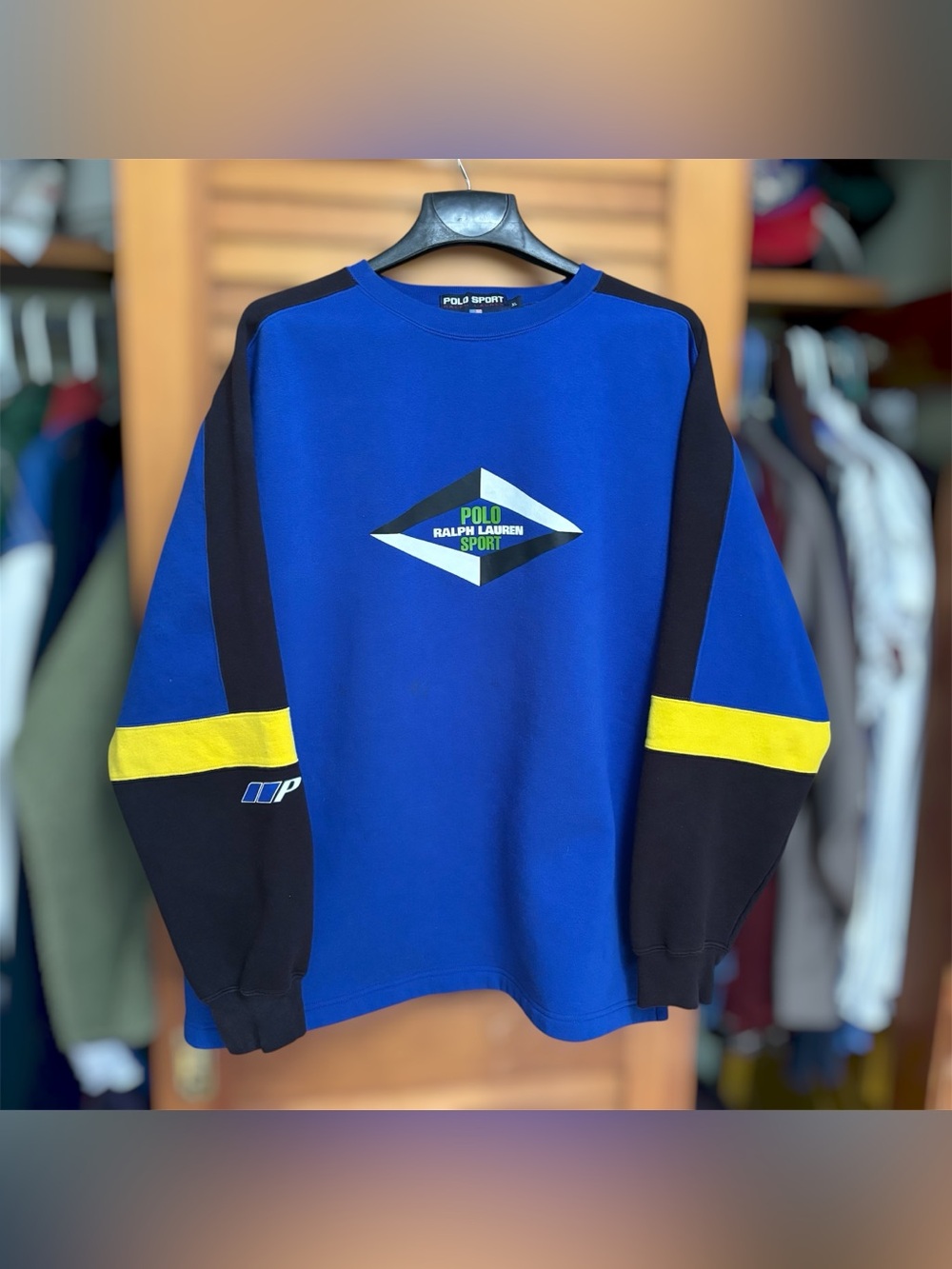Vintage 90s Ralph Lauren Polo Sport Pullover Sweatshirt Fleece Mens XL